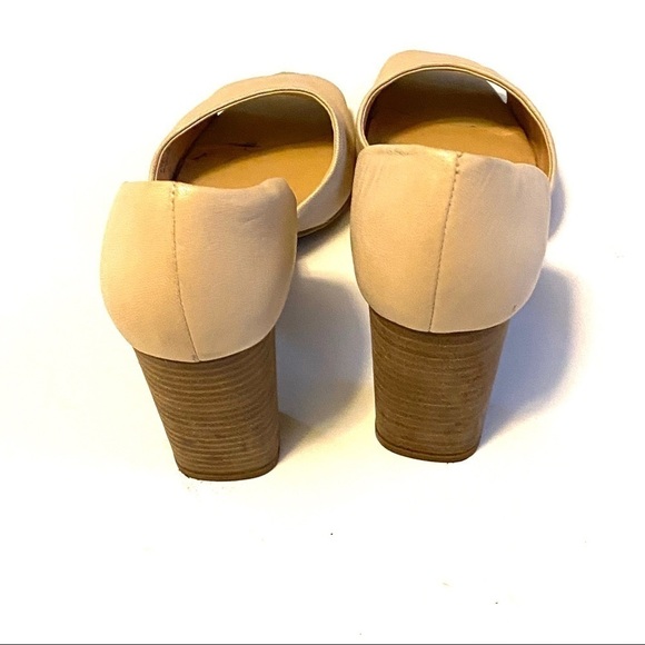 Franco Sarto Wood Block open toe heels - Picture 5 of 8